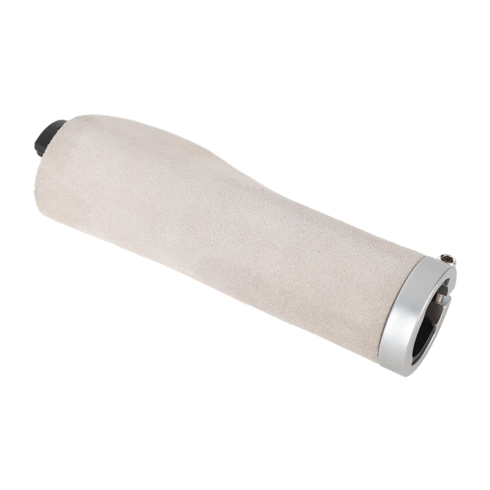 Manopole per Bici, Coprimanubrio per Bicicletta ergonomici Antiscivolo, Comodi, con Anello di Bloccaggio in Alluminio per Mountain Bike, Bici Pieghevoli, Manubrio da 22 mm, Finta