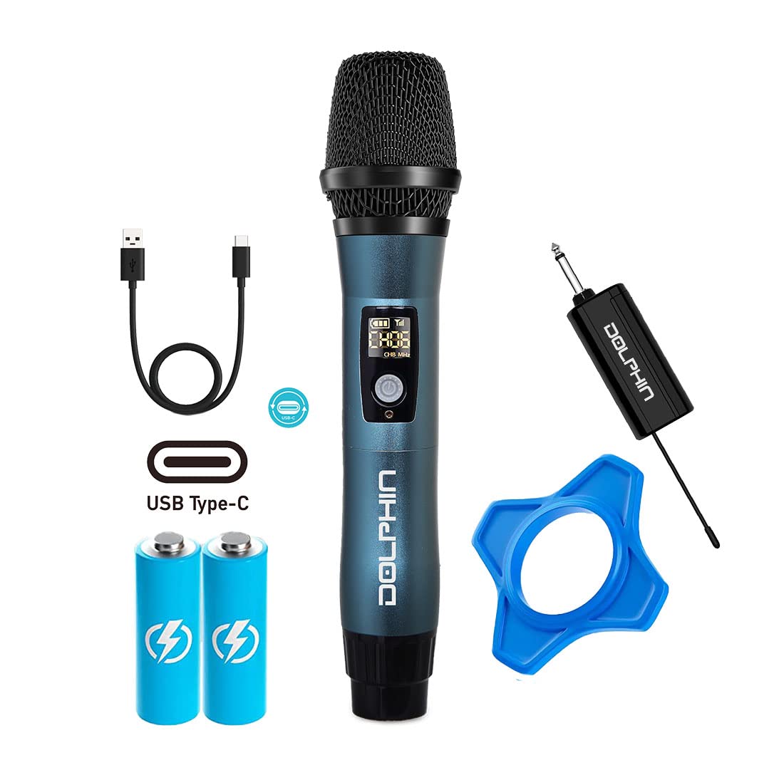 Amazon.com: Dolphin MCX11 UHF Wireless Microphone for Karaoke
