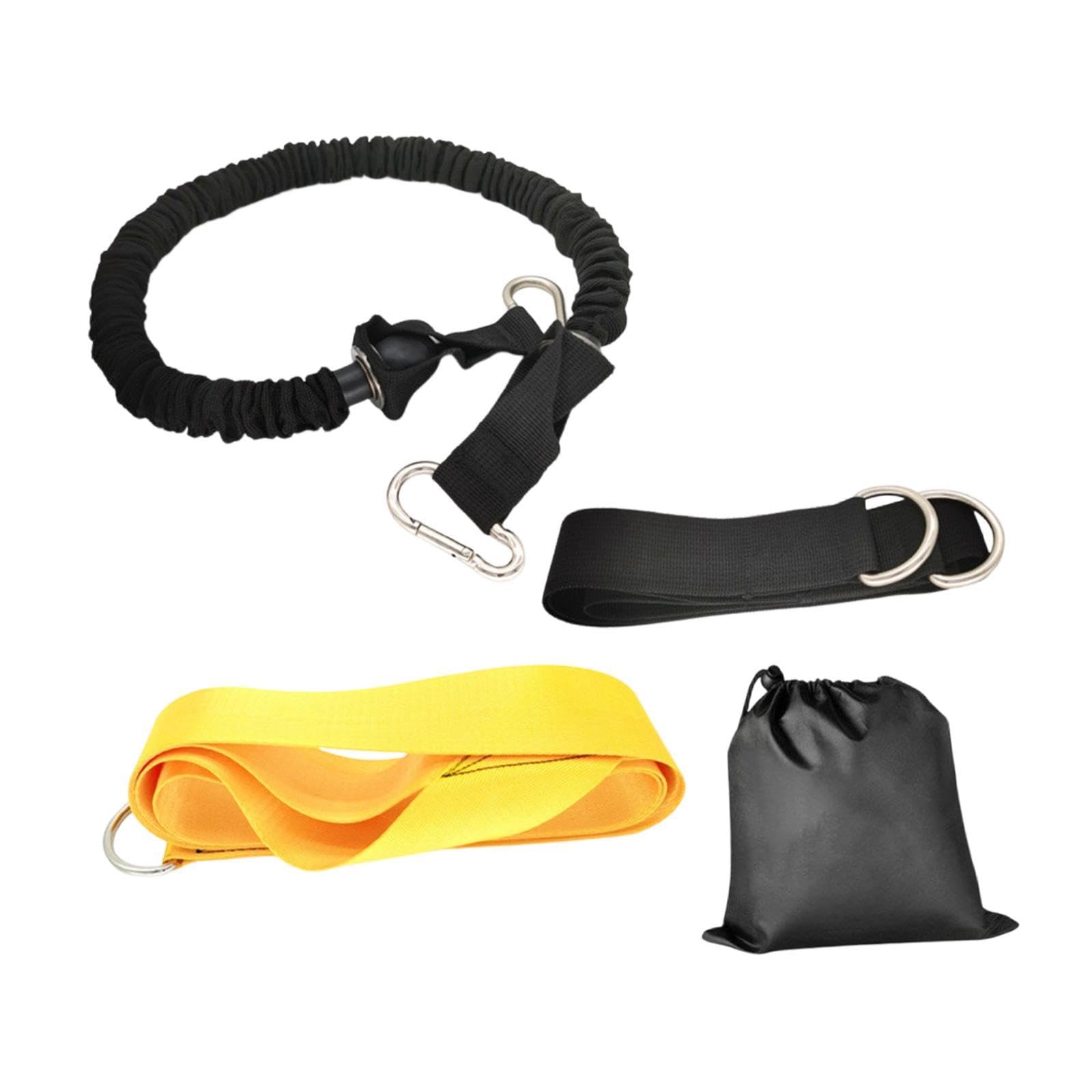 Home Resistance Training Kit High Load Capacity Versatile Gym Exercise Strap Yellow 40 Pounds-image-47