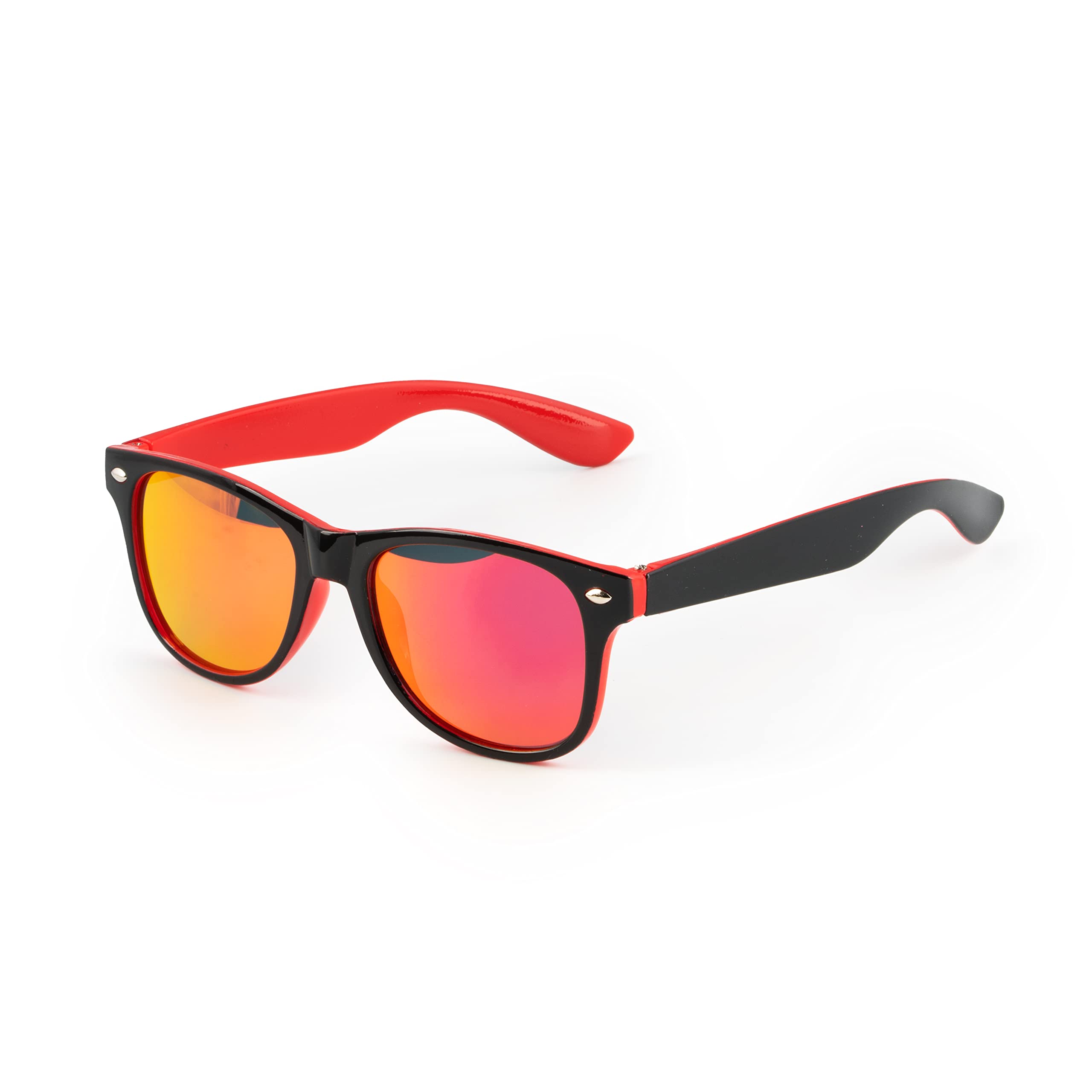 Kiddus Gafas de Sol Polarizadas para niña o niño. Edad recomendada: 6 años o más. UV400 Protección 100% contra Rayos Ultravioleta. Combinación Negro y Color