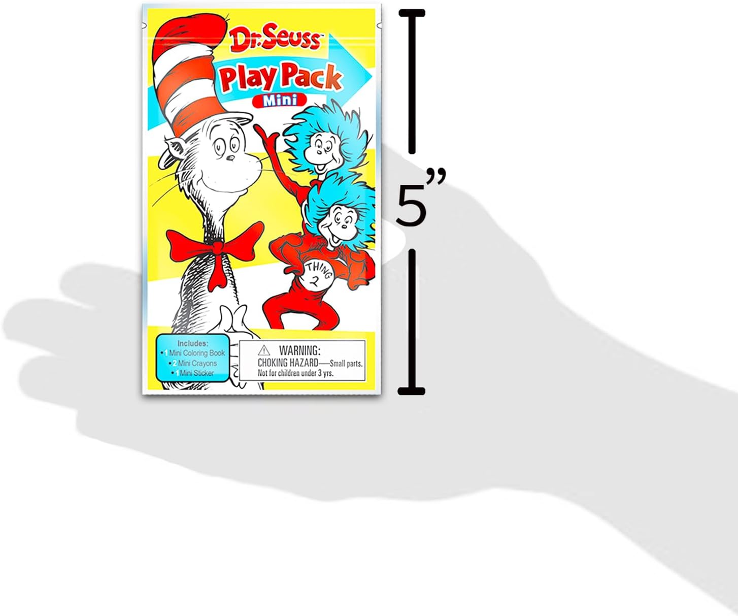 Dr. Seuss Birthday Party Favors for Kids - Bundle of 24 Dr. Seuss Activity Packs for with Mini Coloring Book Stickers | Cat in the Hat Party Supplies