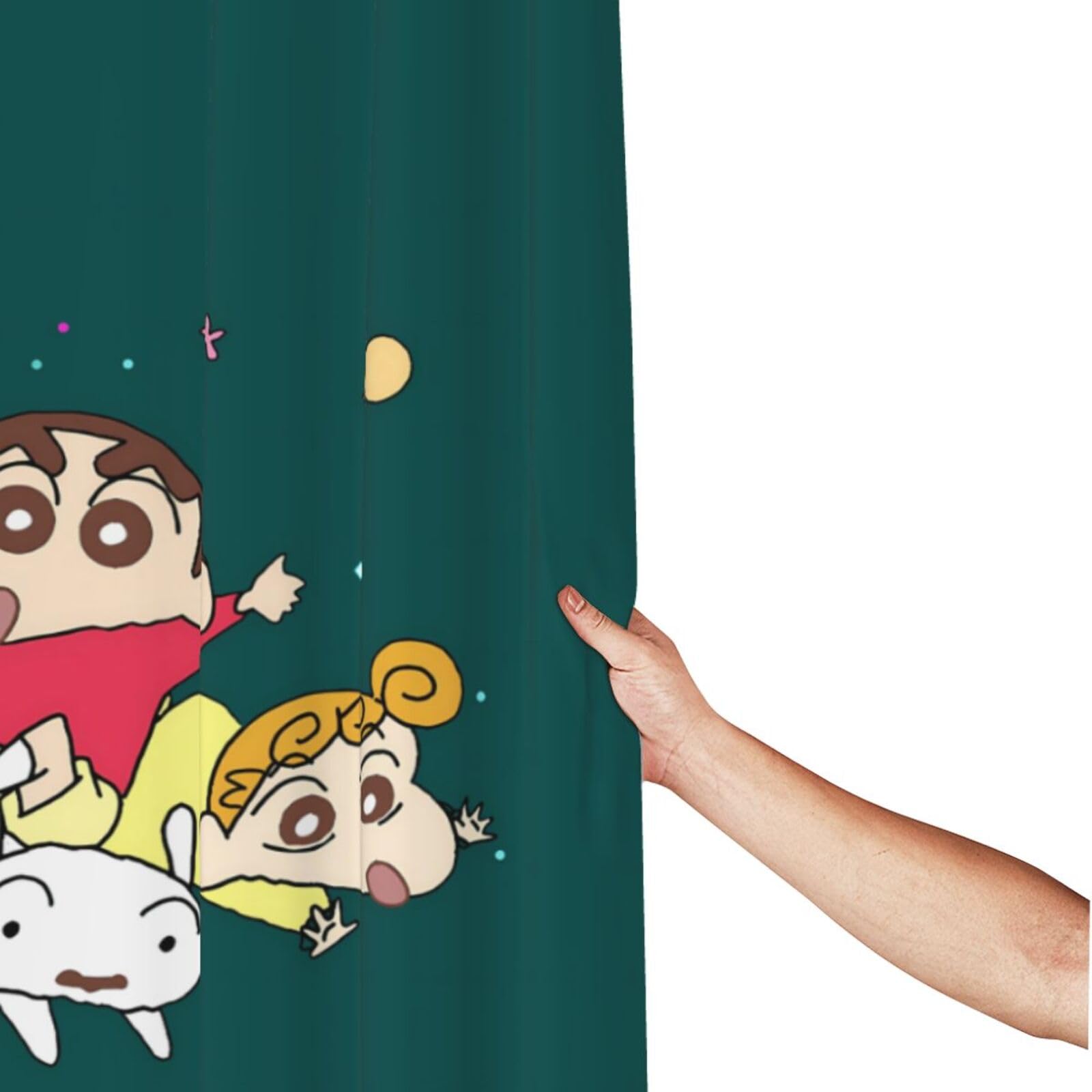 Amazon｜クレヨンしんちゃん シャワーカーテン 防水 防カビ ユニット