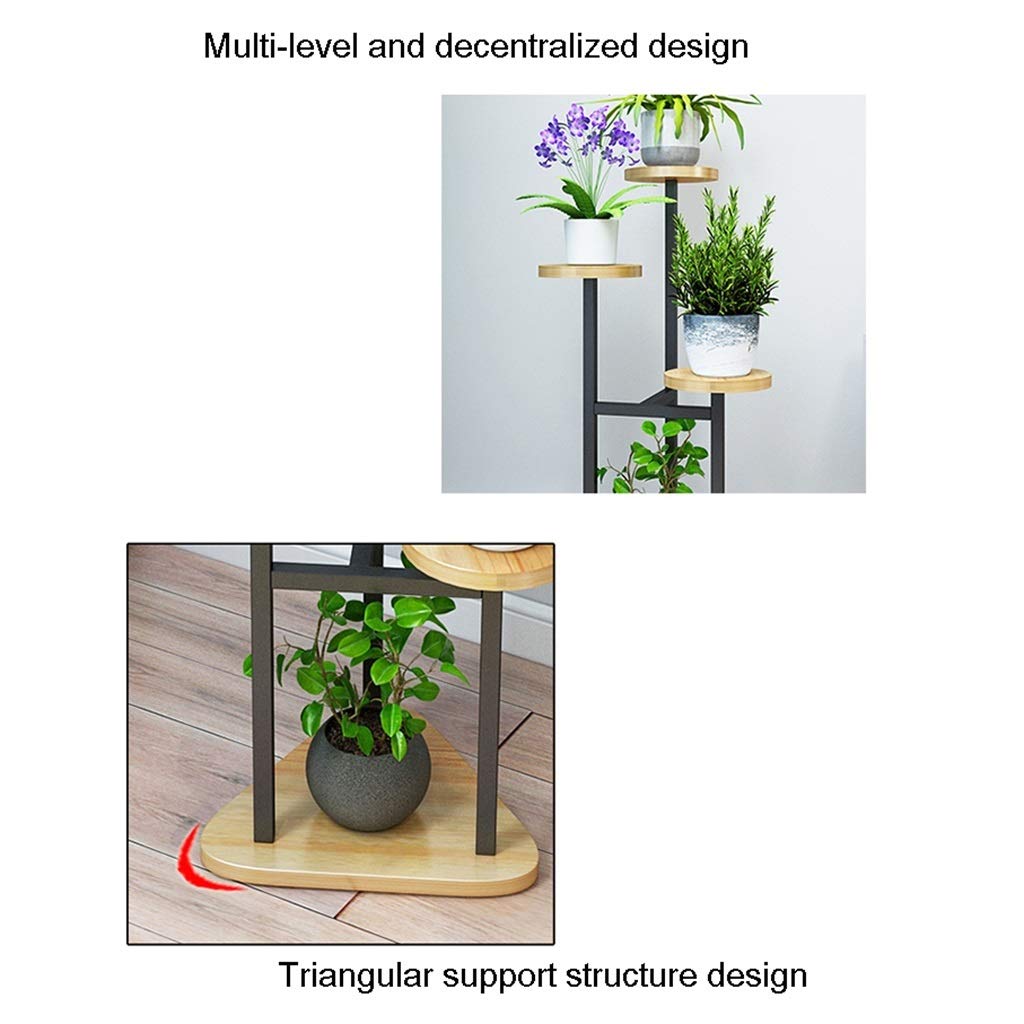 Plantenplank, Woonkamer Slaapkamer Interior Flower Pot Shelf Iron Balkon Home Storage Shelf (Color : F