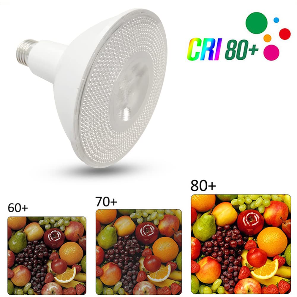 LED-Birnen, Par20 9W-750 LM, Par30 15W-1200 LM, Par38 18W-1450 LM, dimmbar, E26/E27-Sockel, LED-Einbaulampen für Flutlichter im Innen- und Außenbereich, Strahler (12er-Pack)