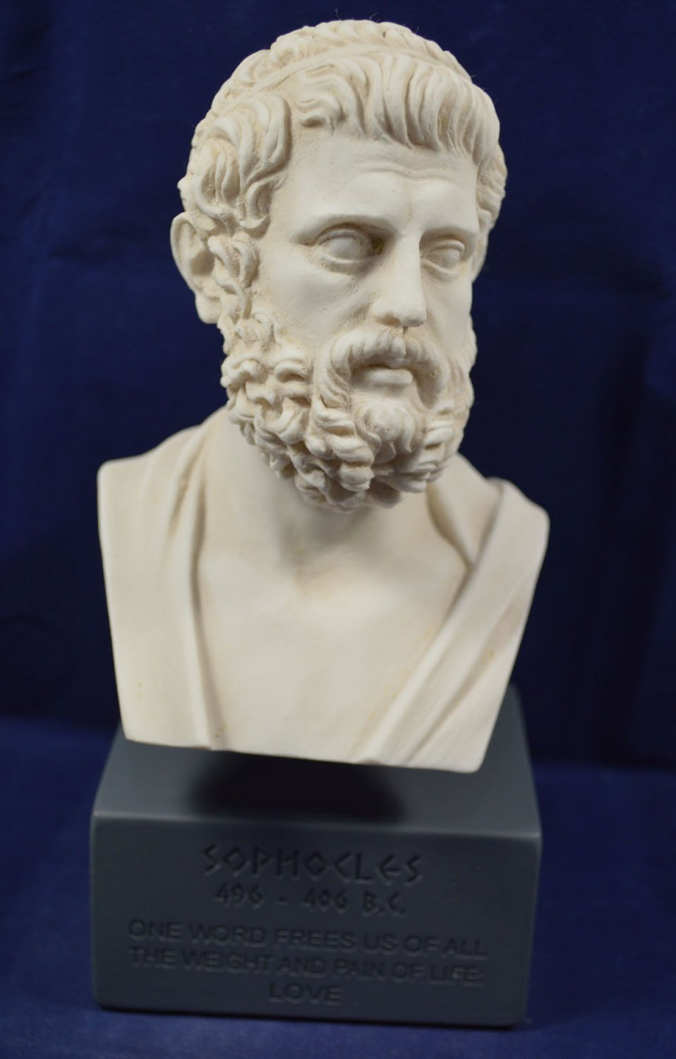 Sculpture de Sophocle Philosophe grec ancien musée Reproduction Tour de poitrine