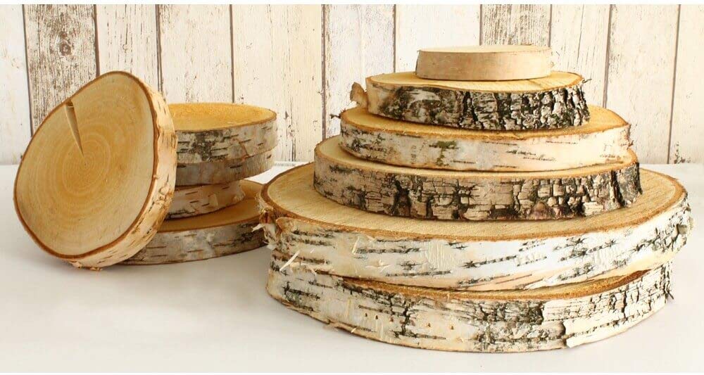 Disque En Bois De Bouleau Rayher - Diamètre 25-28cm - Naturel - Plateau Décoration Ou Service
