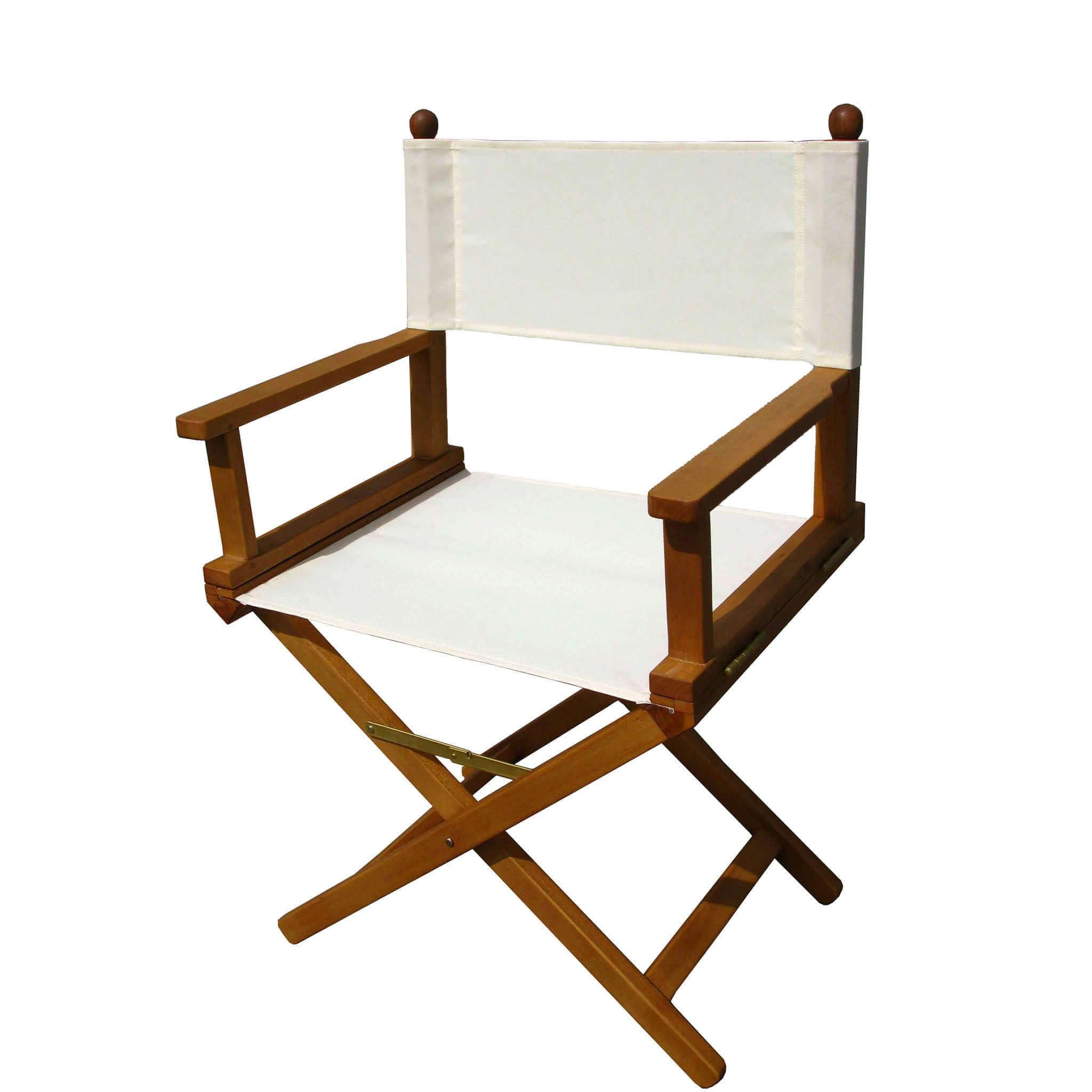 Milani Home Poltrona da Giardino Pieghevole Legno di Acacia con Braccioli Seduta Ecrù