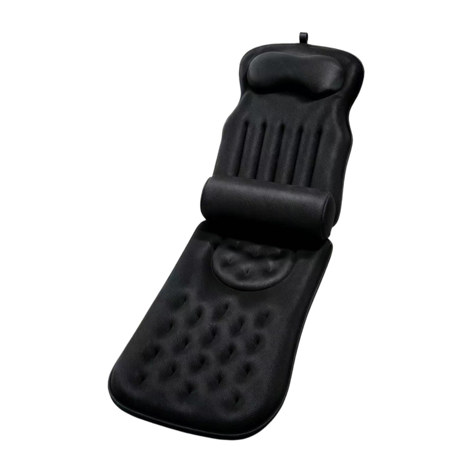 Coussin de bain intégral adulte matelas de baignoire noir ventouses