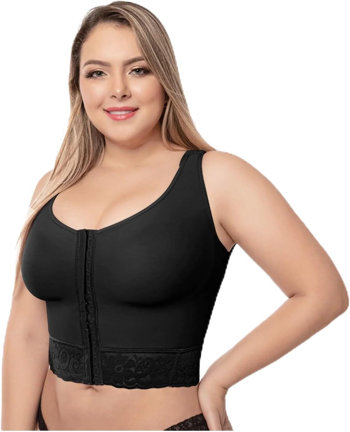 Fajas Post Op High Compression Waist Length Posture Corrector Bra Ref 7581