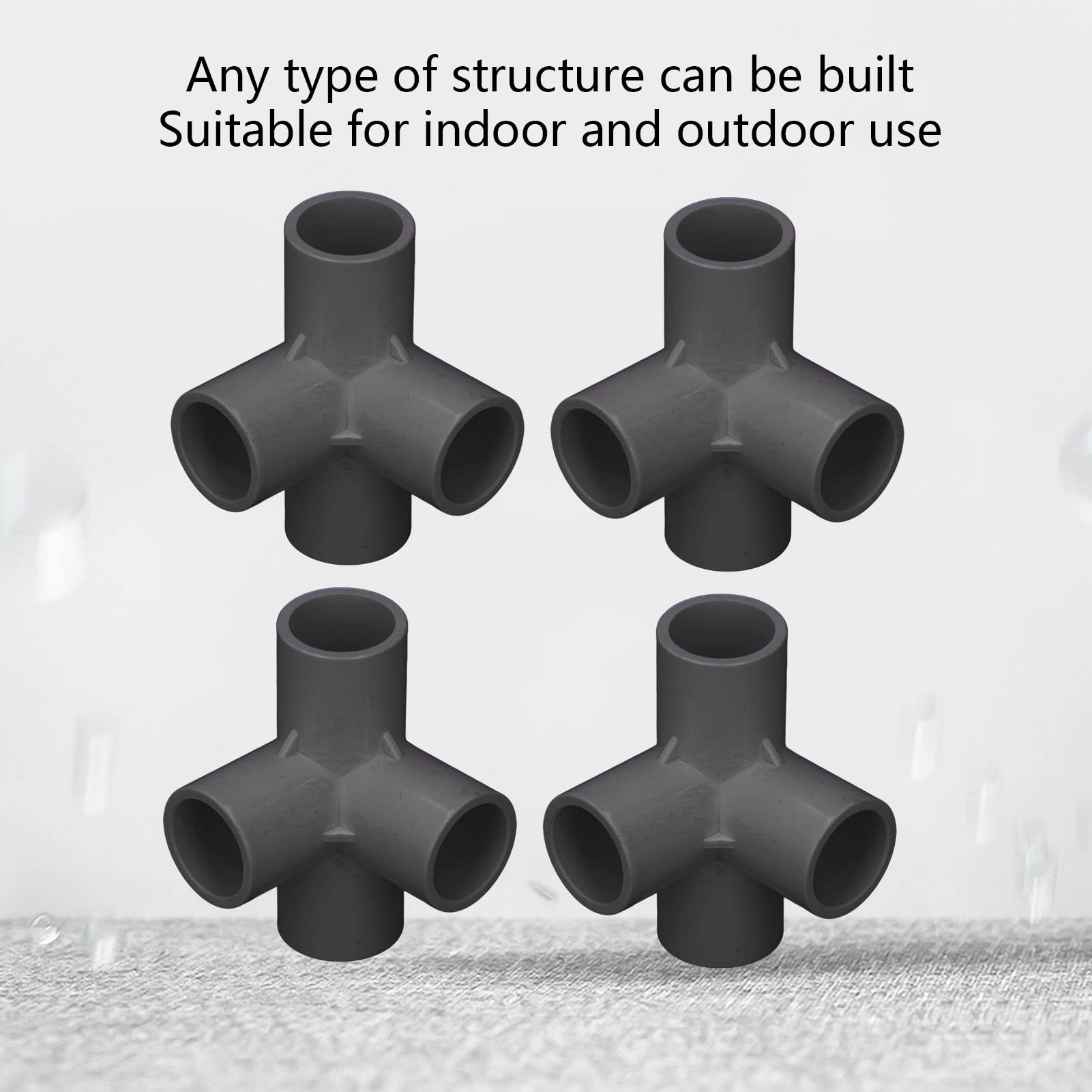 Connettori A 3 Vie Per Pali Piante - Giunti Per Serra E Supporti Rampicanti Da Giardino (8 Pezzi) - Foto 8