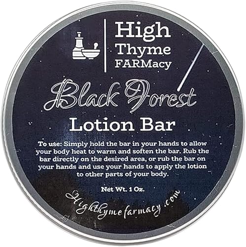 Barra de loción Black Forest Barra de loción sin agua para piel seca Barra de loción hidratante de cera de abeja perfumada Black Forest Loción de