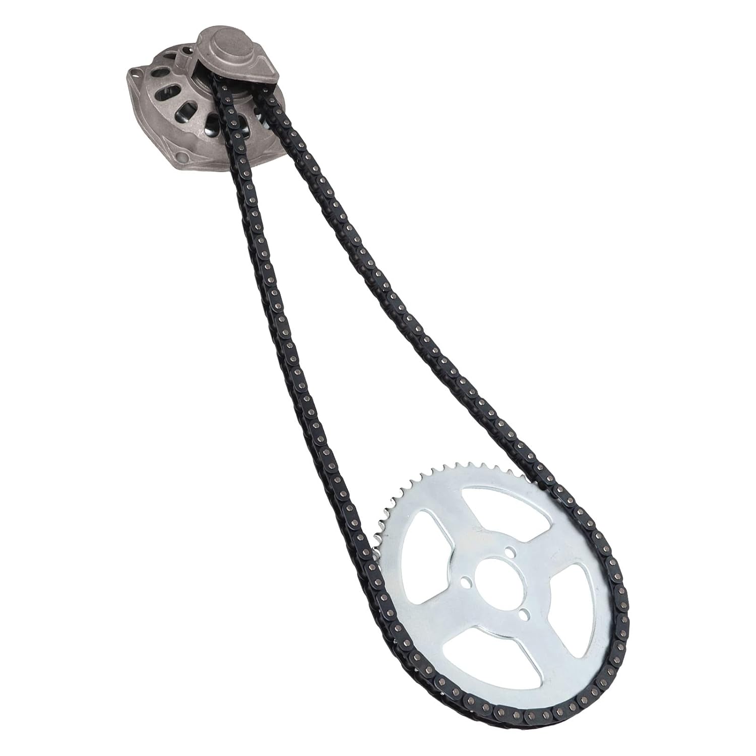6T Clutch Drum Bell Housing, ATV Chain Sprocket Kit, Gear Box Clutch Kit, ATV Gearbox Clutch Sprocket T8F Chain 54 Teeth Fit for Pit Quad Dirt Bike ATV