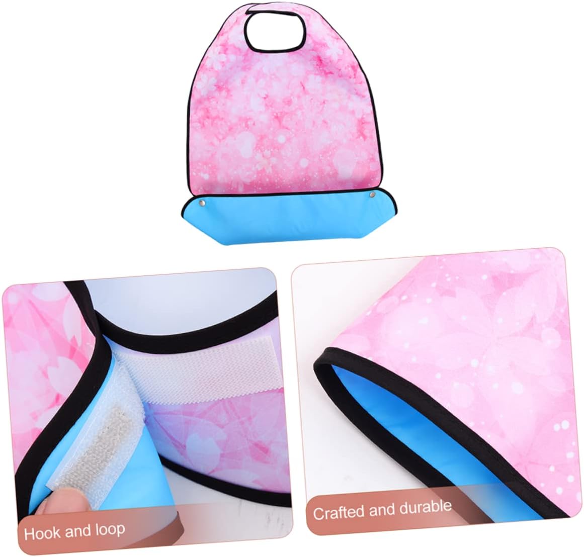 KOMBIUDA 2pcs Adult Bibs for Elderly Men and Women and Washable Clothing Protectors for Dining and Social Events Design for Stain