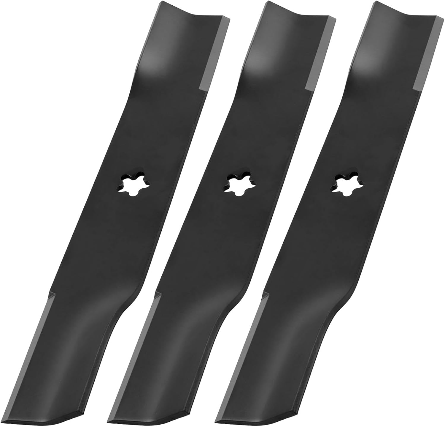 539113425 Lawn Mower Blade Compatible with Husqvarna 48" Deck EZ4220 EZ4624 EZ4819 EZ4822 EZ4824 Lawn Mower/Tractor, Mower Blades Replacement for Dixon Kees Jonsered, Replaces 95-087, etc, 3 Pack