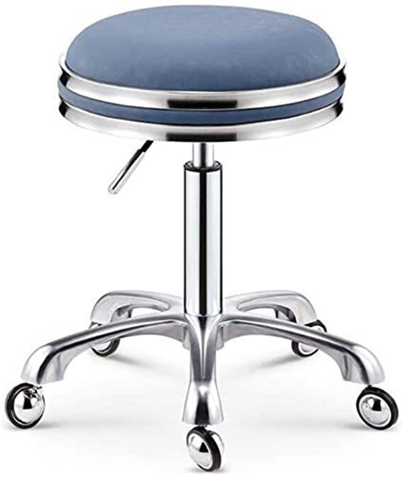 Sgabelli girevoli con Ruote - Sedia Girevole Regolabile idraulica per impieghi gravosi per Negozi, Tatuaggi, Laboratori di Chitarra, banco da Lavoro Medico - Design ergonomico per Comfort e