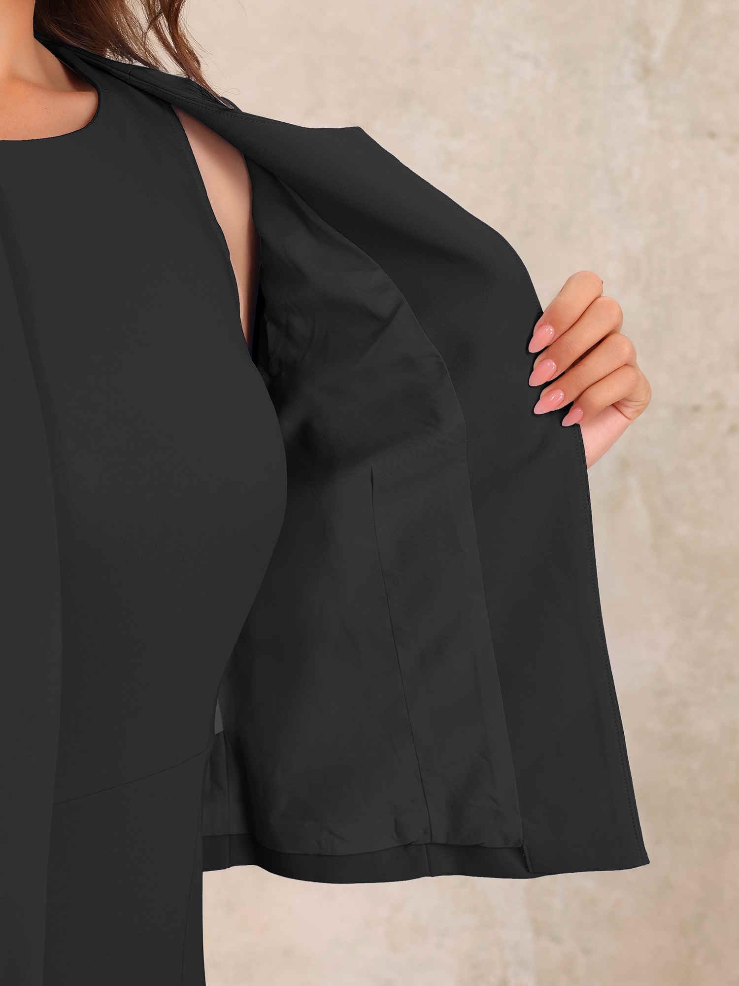 Allegra K Donna Set di Abiti Eleganti per Abito da 2 Pezzi con Set di Giacche Blazer
