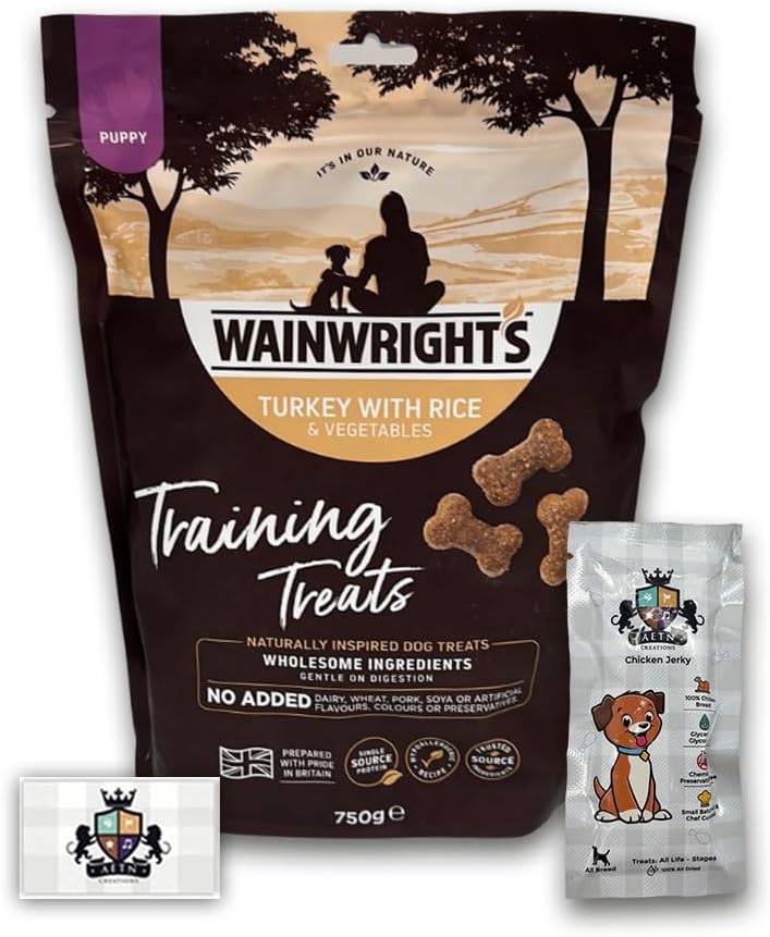 AETN Creations Puppy Training Dog Treats 750g in Turkey and Veg Hypo