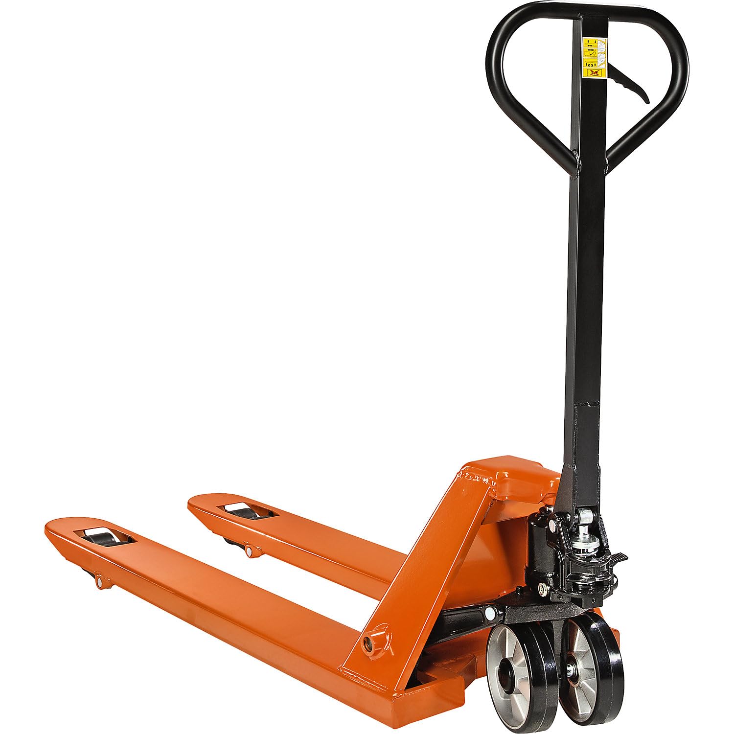 eurokraft | Handhubwagen | Tragfähigkeit 2500 kg | Lastrollen Polyurethan | Tandem