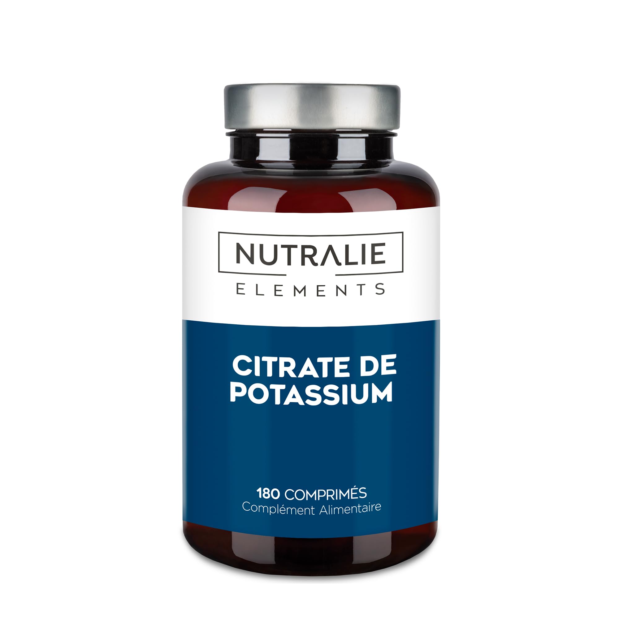 Potassium - Citrate Potassium - 2880mg - 180 Comprimés - Muscles - ÉlementPotassium +​1000mg - 180 Comprimés Nutralie