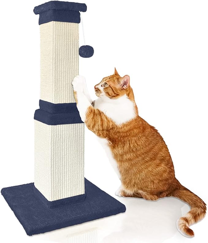 AGYM Cat Scratching Post, 32 Inch Large Cat Scratch Post for Cats and Kittens