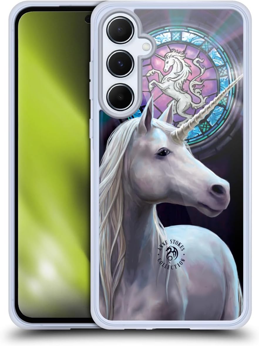 Head Case Designs Officially Licensed Anne Stokes Enlightenment Mythical Creatures Gel Case [Military Grade Protection] Compatible with Samsung Galaxy A55 5G
