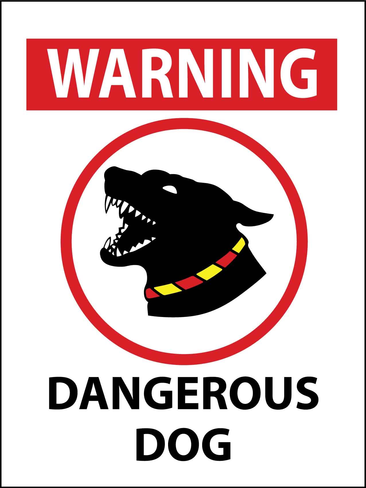 Amazon.com: Warning Dangerous Dog Sign Metal Tin Sign12x16 Inches Caution Danger Safety Security Warning Notice Signs : Industrial & Scientific