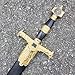 Claymeur Stainless Steel Medieval Star of David Sword King Solomon Sword for Cosplay, Collection-33.8 Inch