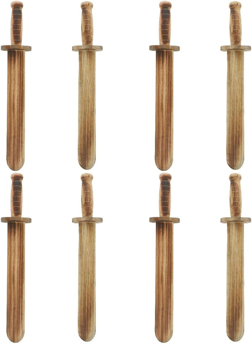 Totority Pack of 8 Wooden Knife Toy Boys Toy Woody Toy Funny Play Swords Wooden Swords Props Wooden Light for Wooden Swords for