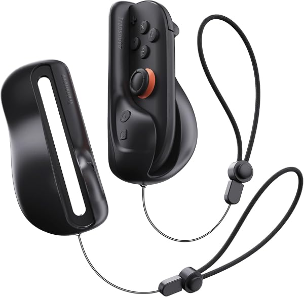 TRANSNOVO 2er-Pack Mausgriffe kompatibel mit Nintendo Switch 2 Joycons – Komfortable Ergonomische Controller-Griffe mit Handschlaufe, Rutschfest und Tragbar, Zubehör für Switch 2 Controllers - 1