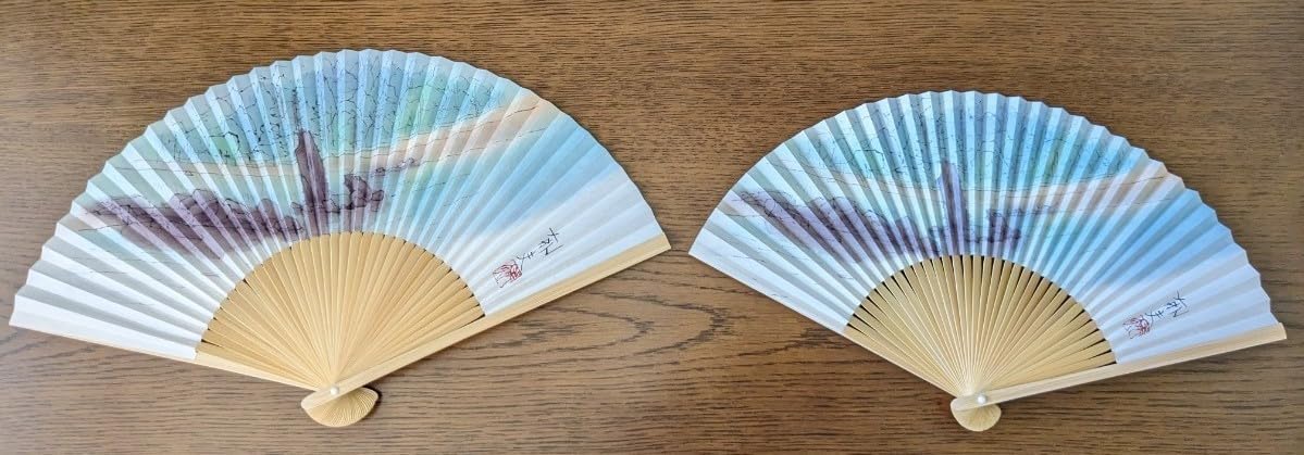 平山郁夫画伯　扇子2点セット 平山画伯作品の扇子プレゼント/朝日生命、抽選で20人に | 山口
