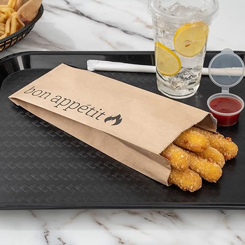 Miniatura 3 de Restaurantware Bag Tek - Bolsas de comida de aluminio de 4.5 x 11.6 pulgadas, 100 pintas, envoltorios para perros calientes, papel kraft no