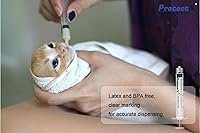 Vista 5 de ProtectX Jeringa de laboratorio desechable Luer Lock de 0.1 fl oz (sin aguja), sellada individualmente, dispensación suave y precisa