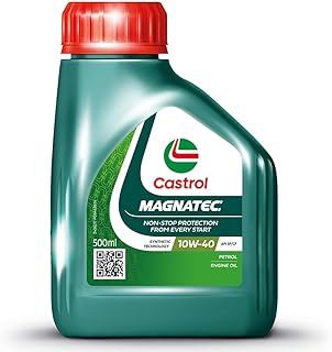 Castrol MAGNATEC 10W-40 - Engine Oil (0.5L Pack) - Synthetic Technology, API SP/CF, Dualock Technology for Petrol/CNG and Diesel Cars
