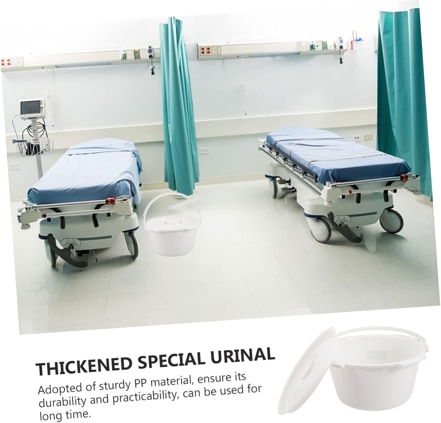 Portable Urinal Commode Lid Potty for Elderly Boys and Girls Pregnant Women Bedside Travel