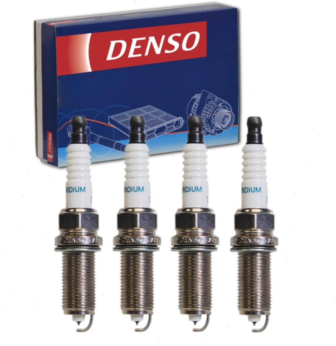 4 pc DENSO Iridium Long Life Spark Plugs compatible with Toyota Tacoma 2.7L L4 2005-2014