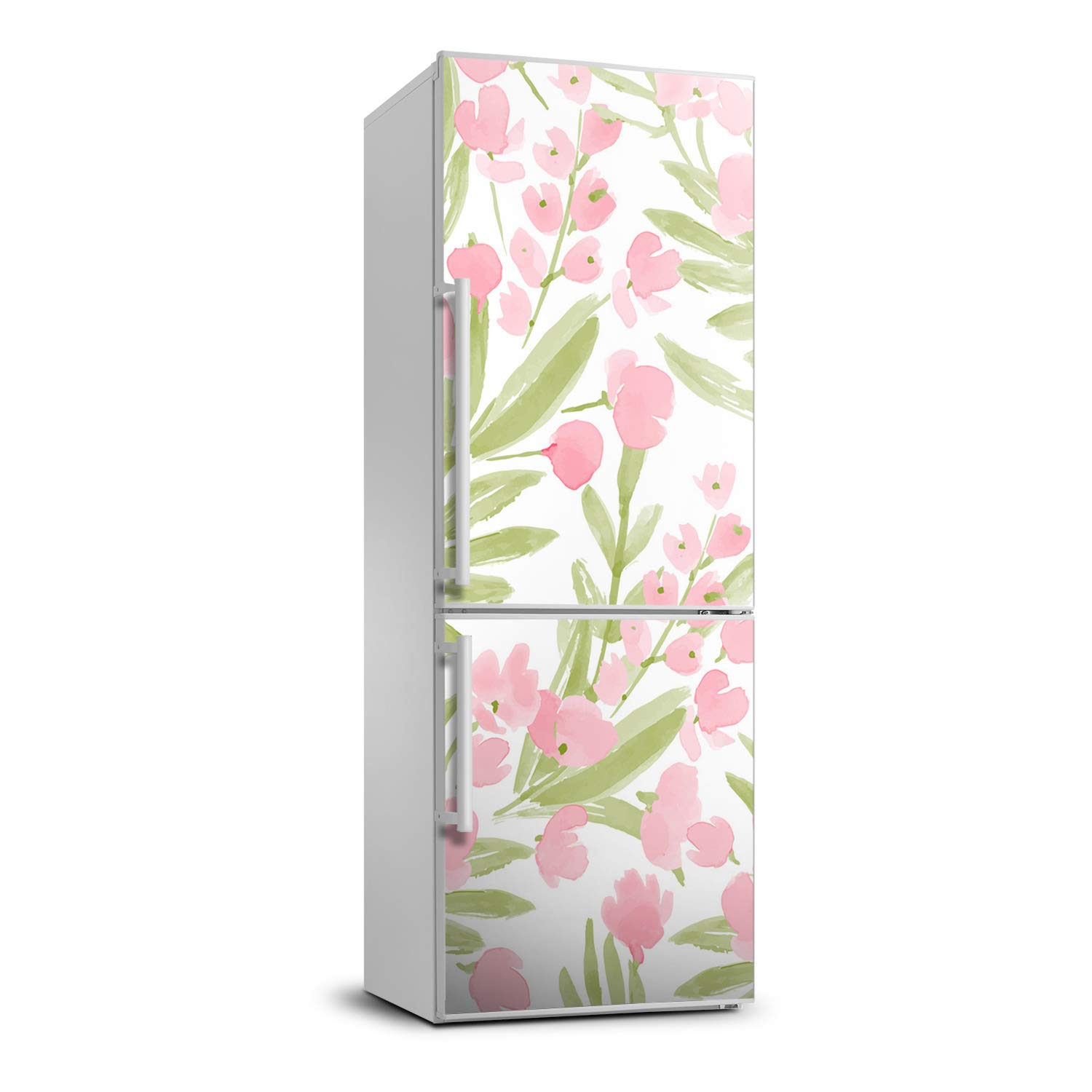 Pared pegatinas de flores rosadas Tulup para neveras y salones modernos