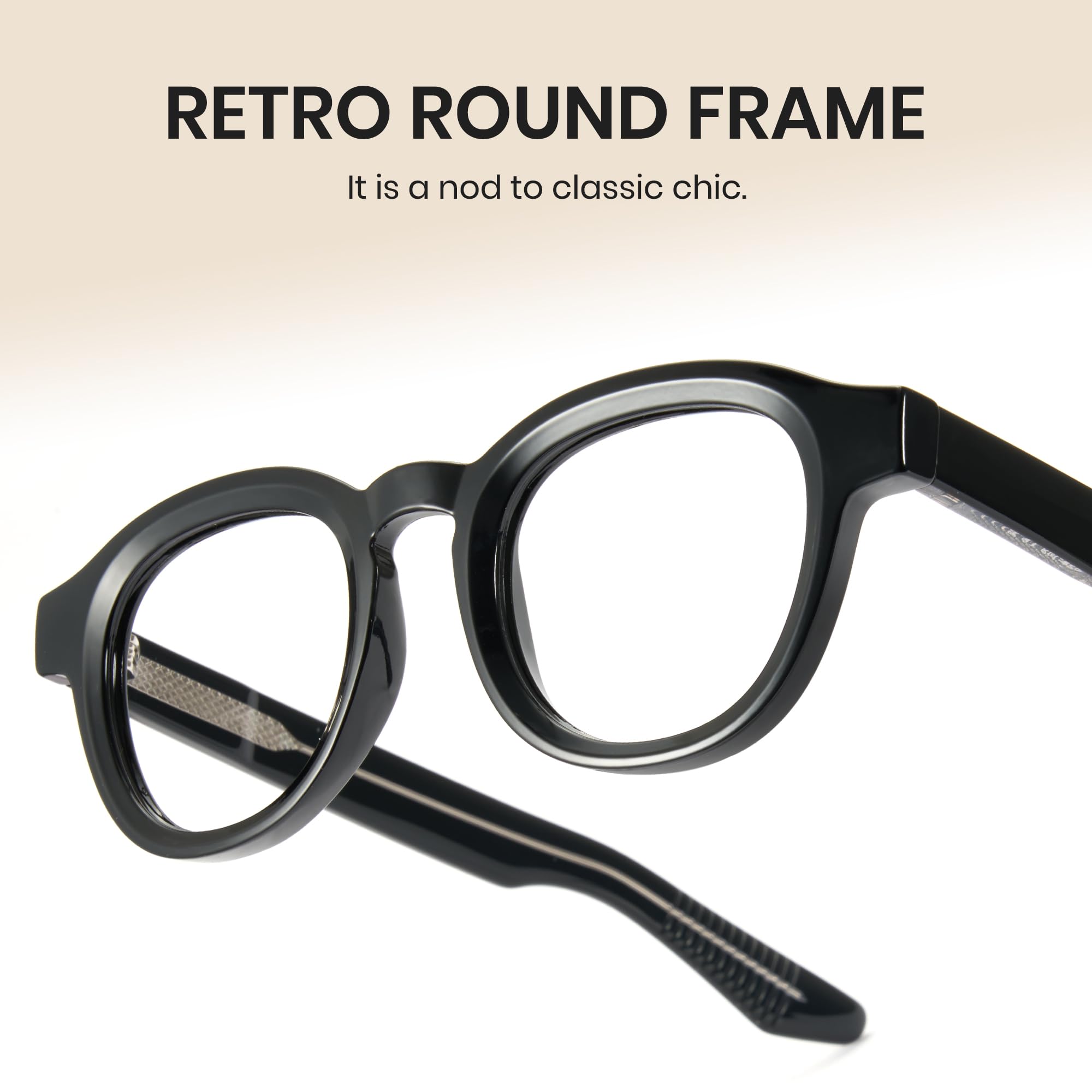 Cyxus Occhiali Nerd Retrò Occhiali Luce Blu Uomo Donna Moda Occhiali Da Computer Anti Mal di Testa Affaticamento Degli Occhi 8553
