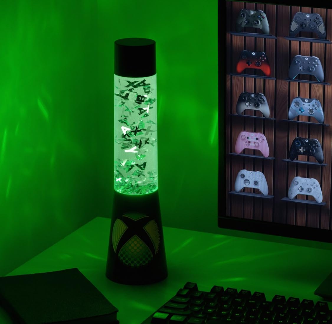 FAHAAM Stylish Night Light Lava Lamp, Xbox Icons for Table. (Perfect 4 Gamer).