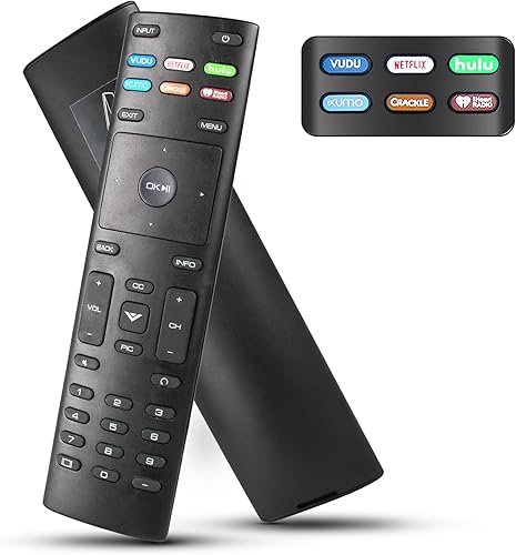 XRT136 para Vizio Smart TV Remote, para Vizio Remote Smart TV D50x-G9 D65x-G4 D55x-G1 D40f-G9 D43f-F1 D70-F3 V505-G9 D32h-F1 D24h-G9 E70-F3 D433 -F1