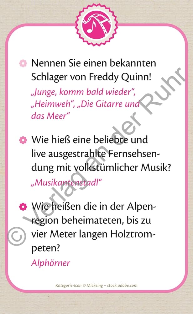 Die große Quizbox für Senioren: Ein Kartenspiel-Set zu lebensweltorientierten Themen in drei Schwierigkeitsstufen