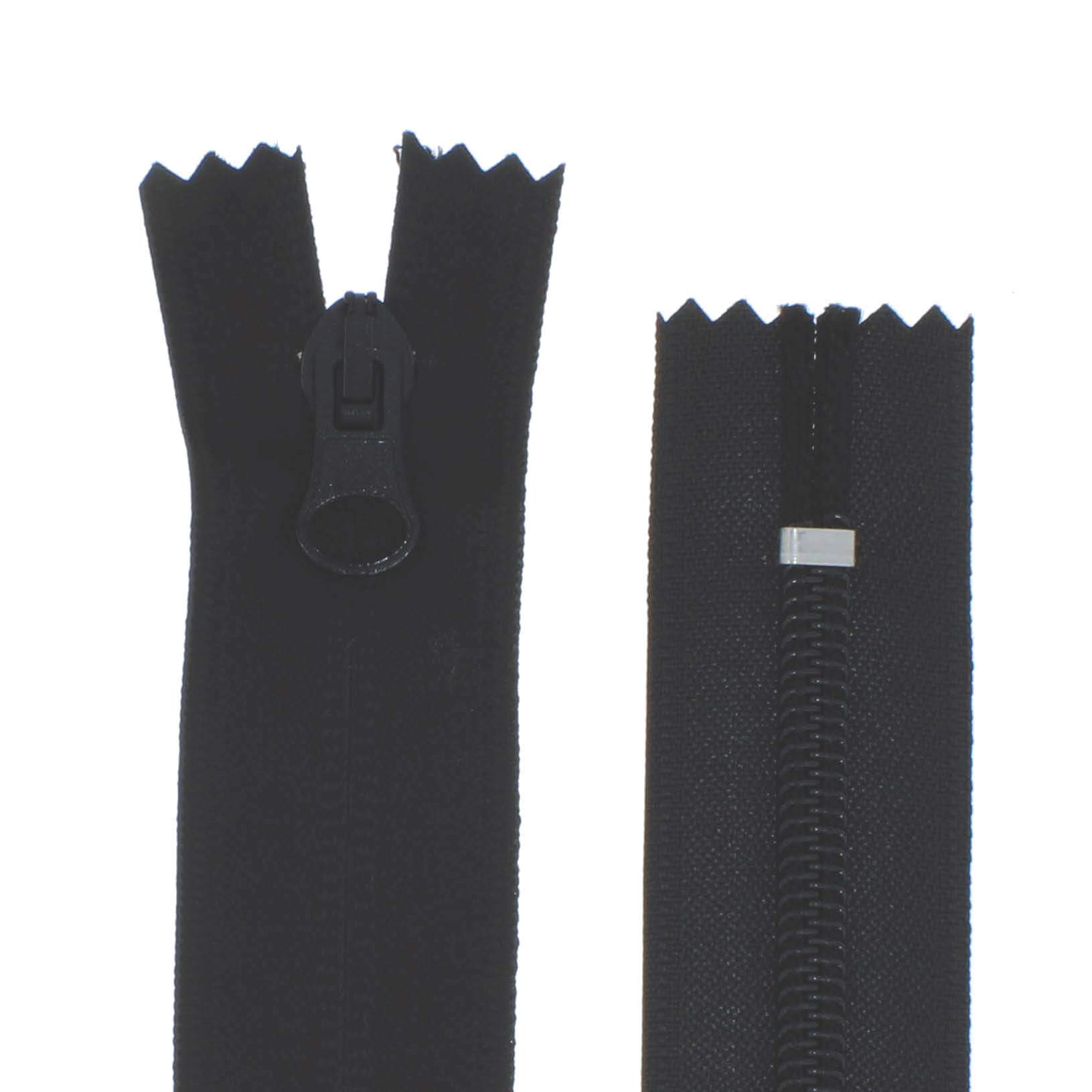 DOJA Barcelona | Cerniera Zip Impermeabile Aperta | 1 Pezzo | 85 cm | Nero | Cerniera Lampo