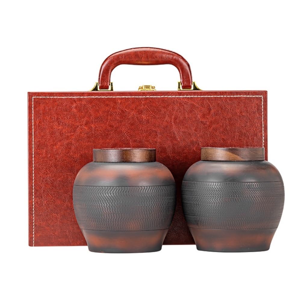 Organizer do torebki herbaty pojemnik do przechowywania herbaty fioletowa glina pojemnik do przechowywania herbaty słoik ceramiczny zamknięty słoik retro chiński herbata pojedynczy słoik/podwójny