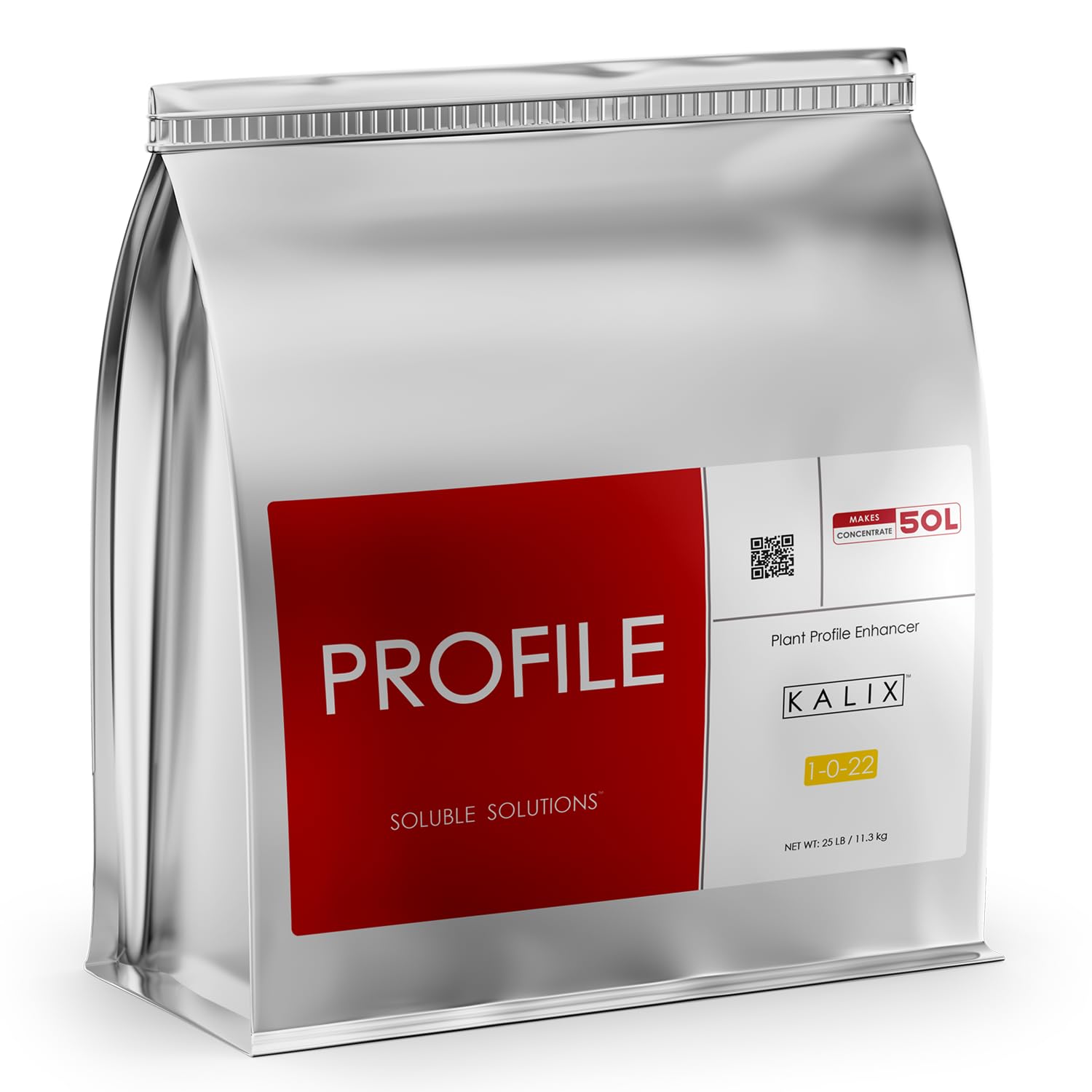 KALIX Profile 1-0-22 Bloom Finisher | High-Potassium Water-Soluble Fertilizer for Late-Stage Flowering & Ripening | Clean Plant Supplement for Soil, Hydro & Drip Systems | 25lb