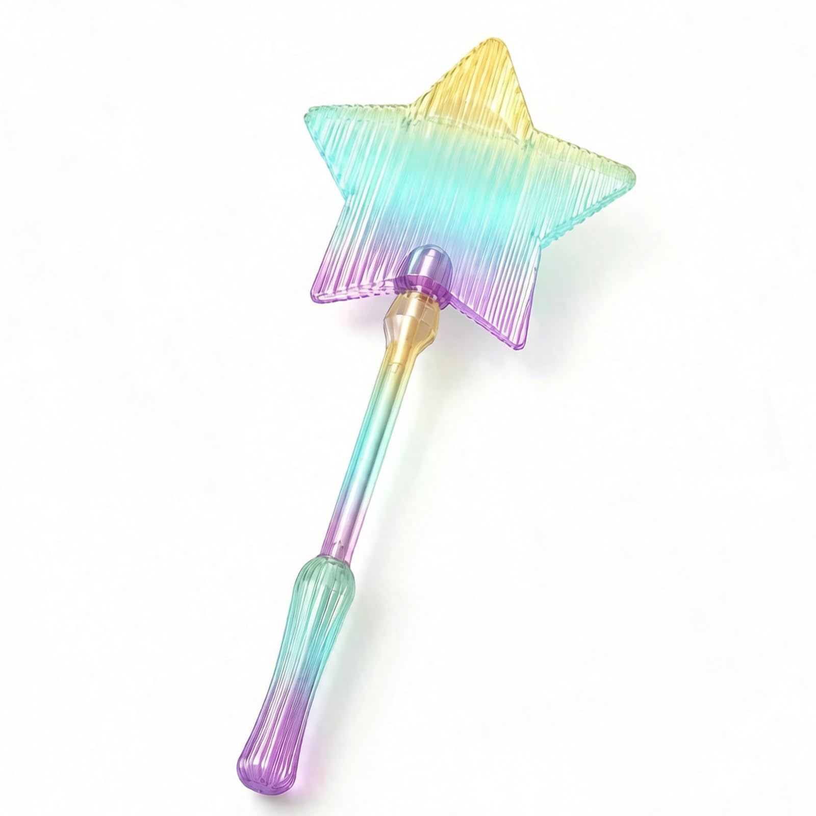 STIFFENERS Credit Card Wand, Reinforced Tap to Pay Wand Card Holder for Contactless Payment and Transit, Glazed Yellow-Blue-Purple Magic Wand Card Holder for Daily Commute and Cosplay