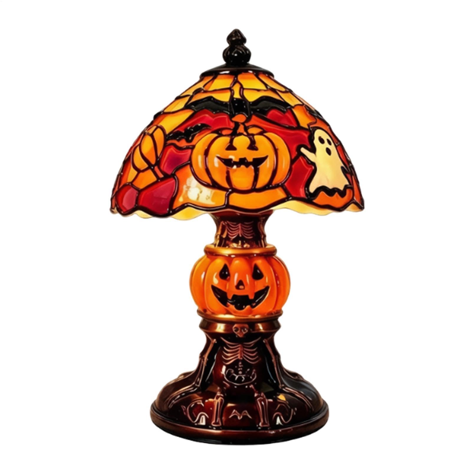 Lampada da tavolo di Halloween, resina USB per la decorazione | Decorazione da scrivania di Halloween per tavolo, casa, soggiorno, camera da letto, aula, scuola, ufficio, auto