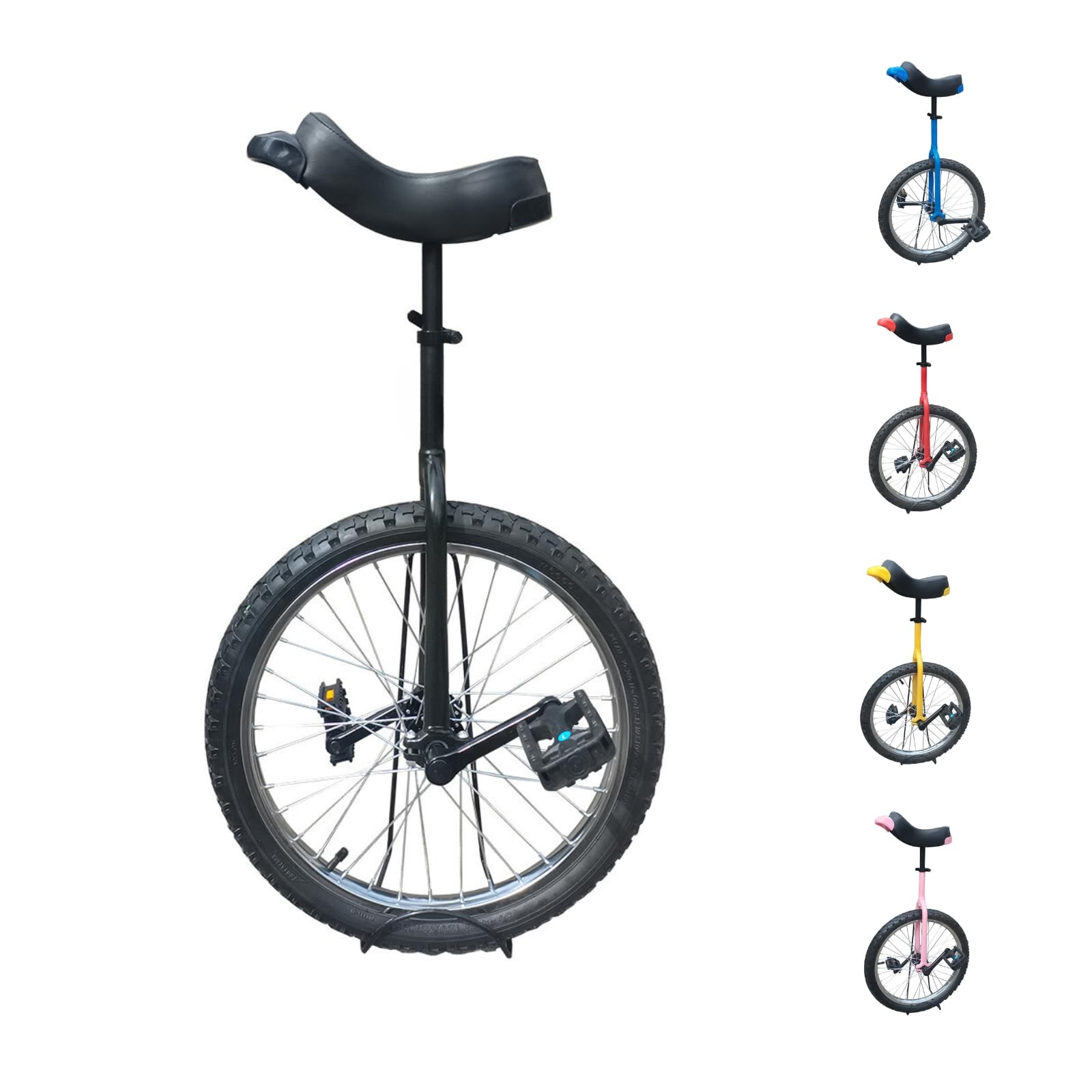Unicycle for Adults Adjustable Seat with Unicycle Stand for Fun Fitness Exercises Balance Training Circus Performances