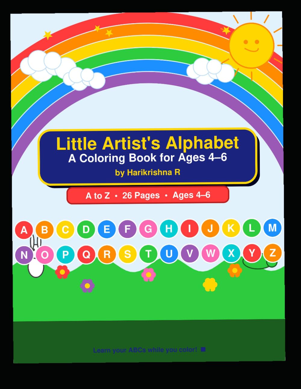 Little Artist's Alphabet — A Coloring Book for Ages 4–6
