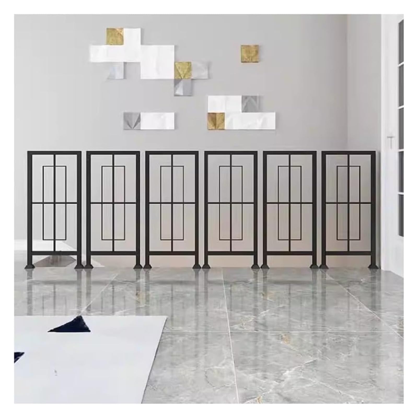 Stair Railing Stair Railing 3pcs Indoor U-Shaped Metal Bannister Rail for Stairs Handrails for Loft Porch Balcony Indoor Outdoor(Black-Stairs)
