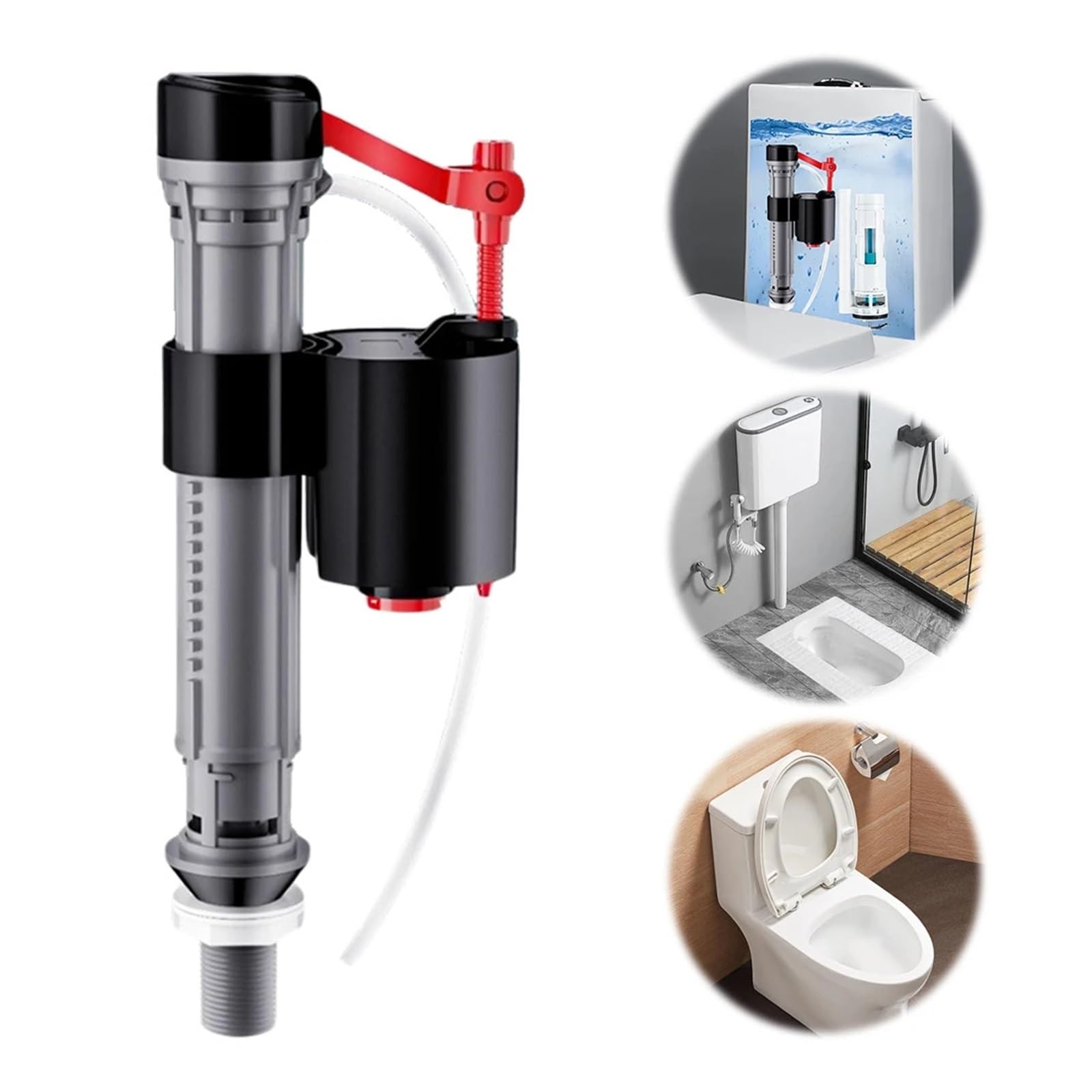 Robinet Flotteur WC Vanne Valve de remplissage de toilettes universelle