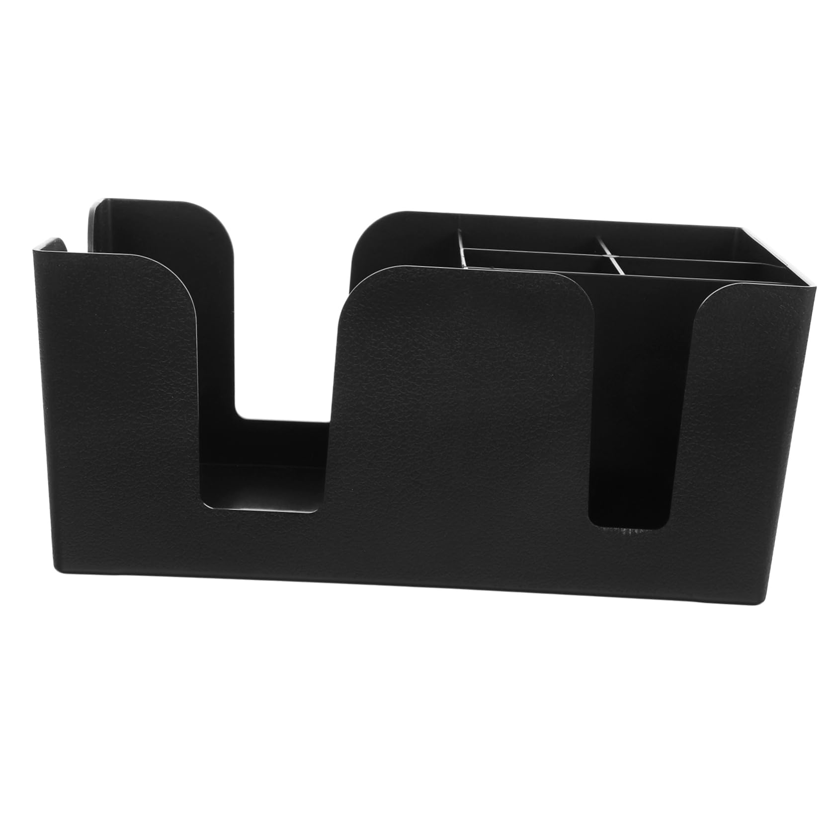 PRETYZOOM 3 Piezas Posavasos platillo Dulce té Caja de Almacenamiento de plástico Organizador de Cafe dispensador de Vasos de Uso Diario Soporte de Vaso de Papel de encimera páginas Black
